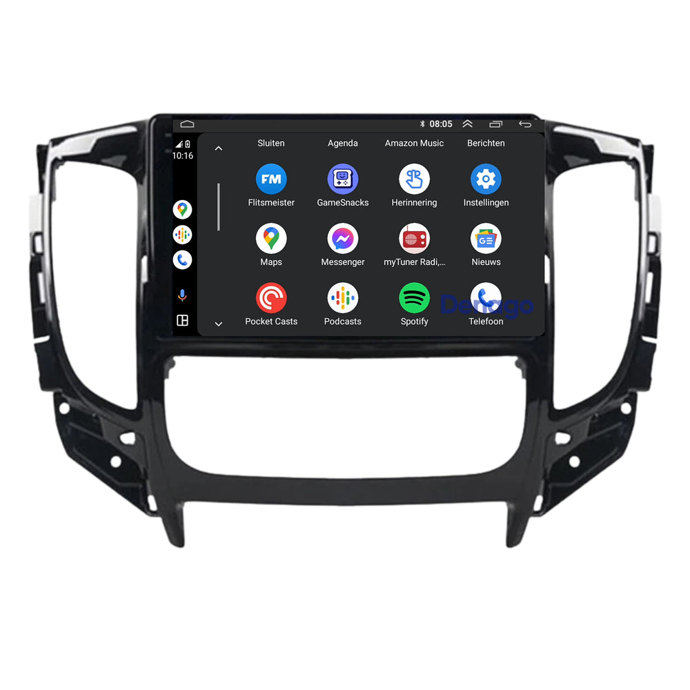 Radio para coche Mitsubishi Tritón CarPlay | 2015 a 2018 | Denago DNG-A285 | 9 pulgadas | Androide 13 | CarPlay inalámbrico y Android Auto