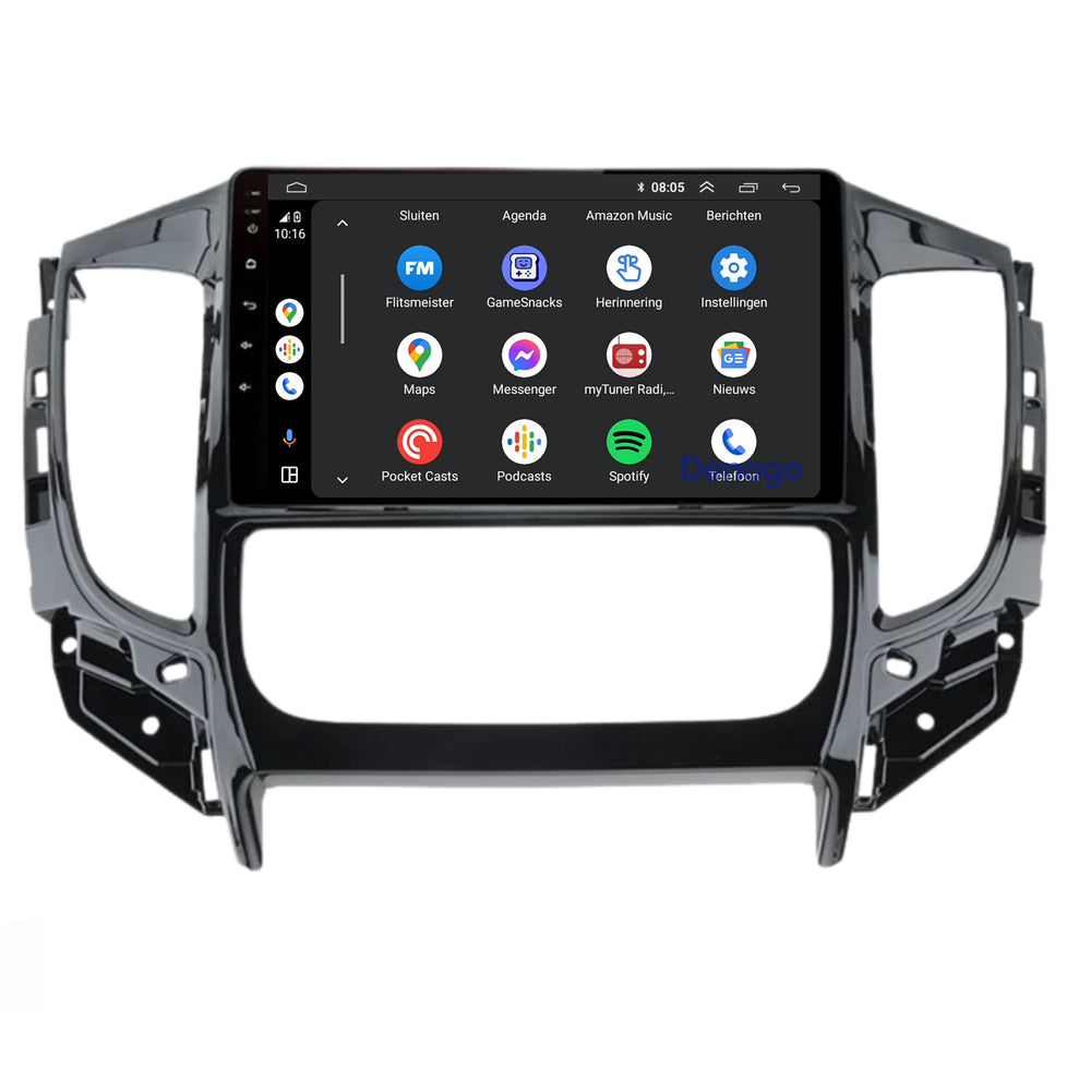 Radio para coche Mitsubishi Tritón CarPlay | 2015 a 2022 | Denago DNG-A177 | 9 pulgadas | Androide 13 | CarPlay inalámbrico y Android Auto