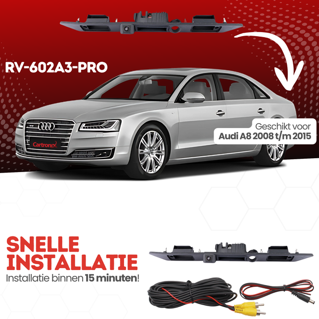 Audi A8 Achteruitrijcamera | 2008 t/m 2015 | Nachtzicht & HD Beeld - Copy