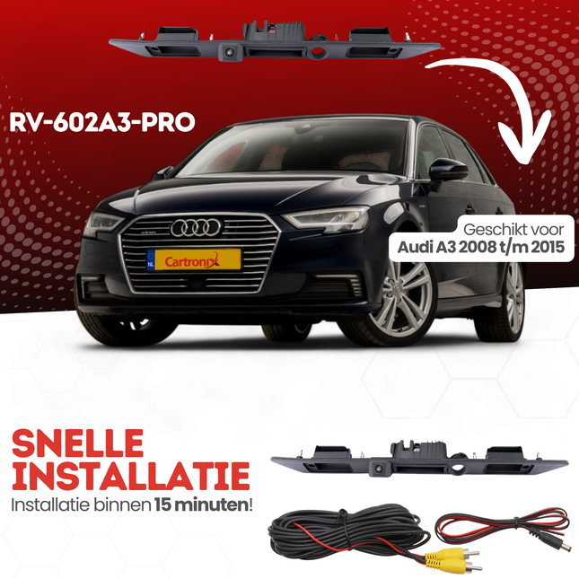 Audi A3 Achteruitrijcamera | 2008 t/m 2015 | Nachtzicht & HD Beeld