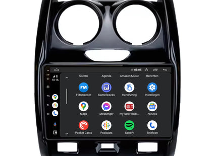 Dacia Duster | Android 13 | Autoradio | 2013 t/m 2017 | CarPlay & Android Auto