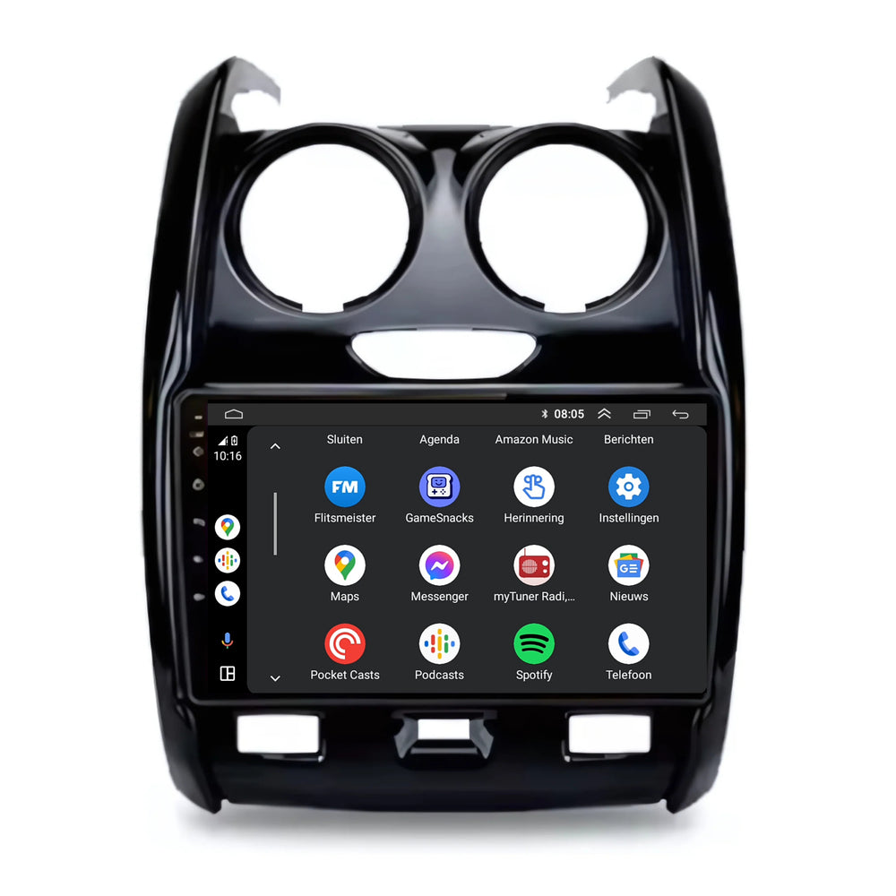 Dacia Duster | Androide 13 | Radio de coche | 2013 a 2017 | CarPlay y Android Auto