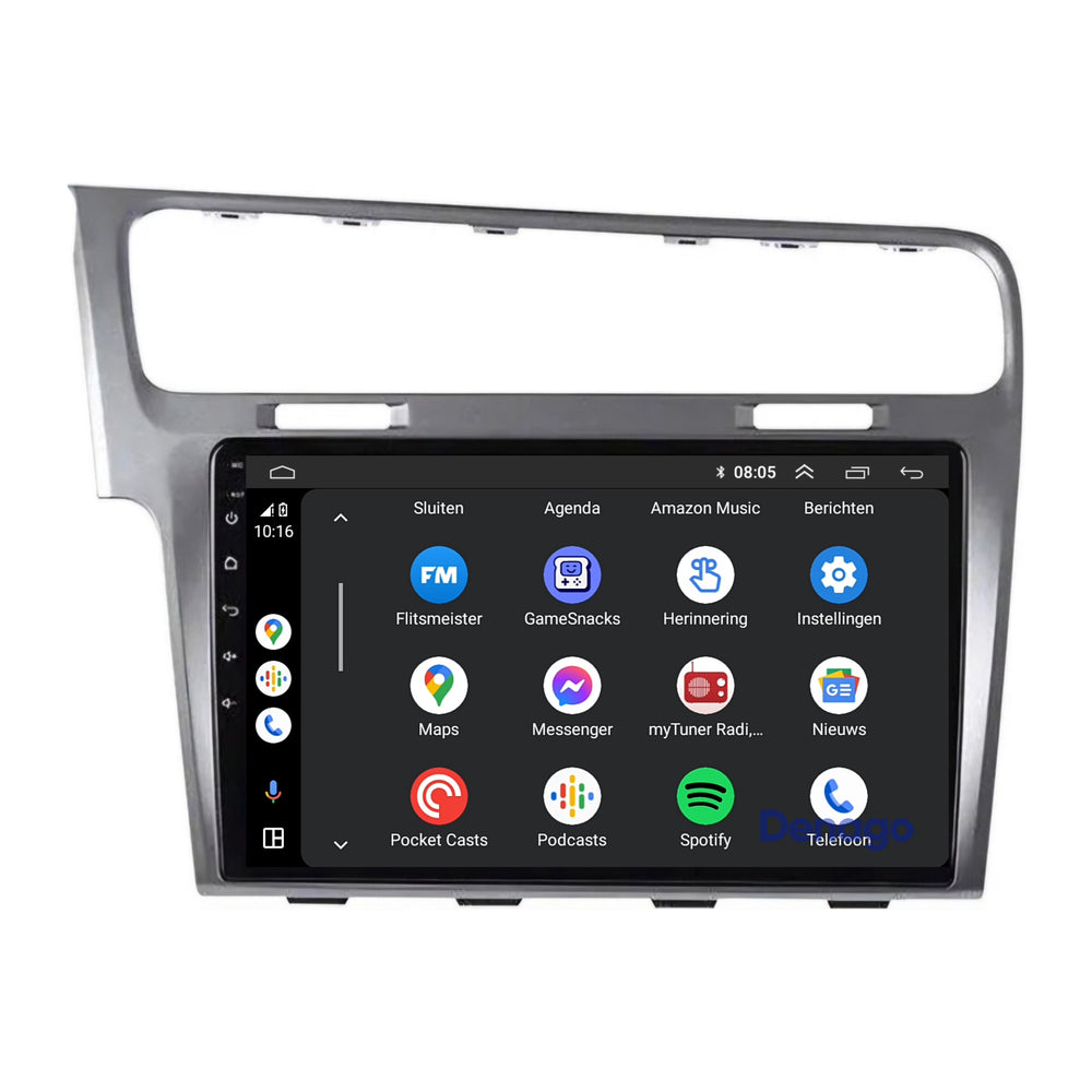 Radio para coche Volkswagen Golf 7 CarPlay | 2012 a 2020 | Denago DNG-A17 | 9 pulgadas | Android 13: CarPlay inalámbrico y Android Auto