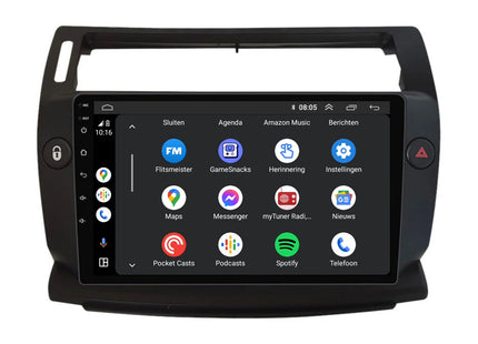 Citroën C4 | Android 13 | Autoradio | 2004 t/m 2013 | CarPlay & Android Auto