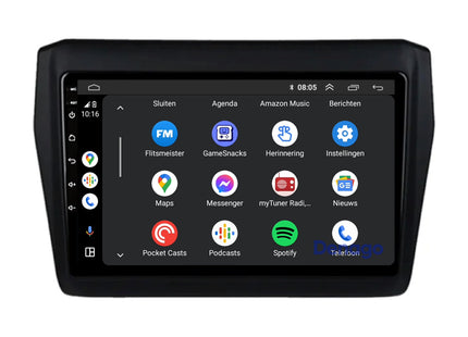 Suzuki Swift CarPlay autoradio | 2017 t/m 2023 | Denago DNG-A145 | 9 inch | Android 13 | Draadloos CarPlay & Android Auto