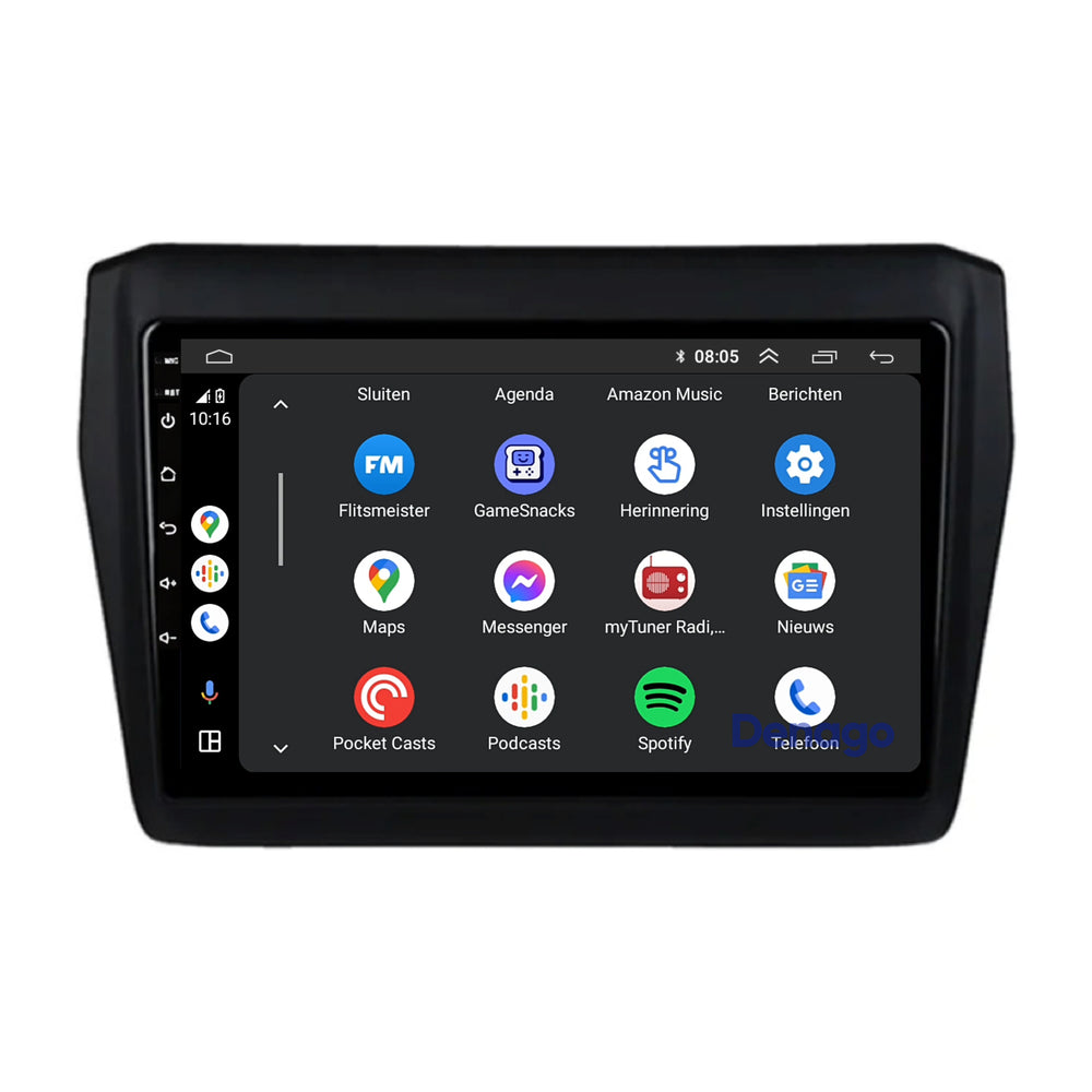 Autoradio CarPlay pour Suzuki Swift | 2017 à 2023 | Denago DNG-A145 | Écran 9 pouces | Android 13 | CarPlay sans fil & Android Auto