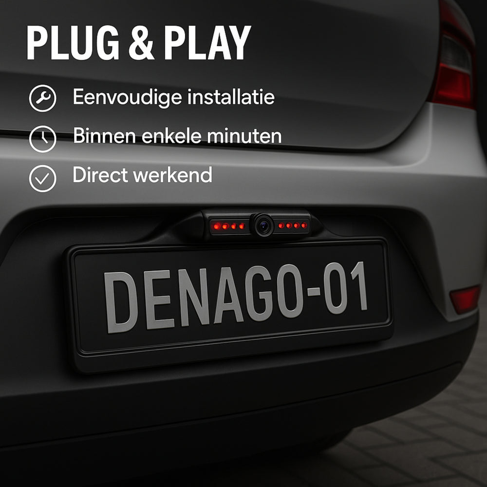 Portamatrículas Denago DNG-KC01 con cámara | Full HD