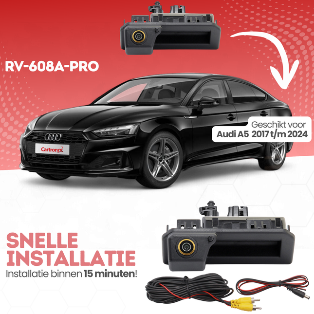 Audi A5 Achteruitrijcamera | 2017 t/m 2024 | Nachtzicht & HD Beeld