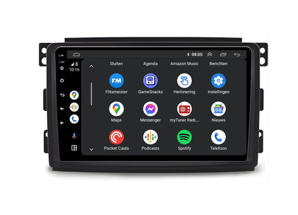 Smart Fortwo | Android 13 | Autoradio | 2009 t/m 2015 | CarPlay & Android Auto