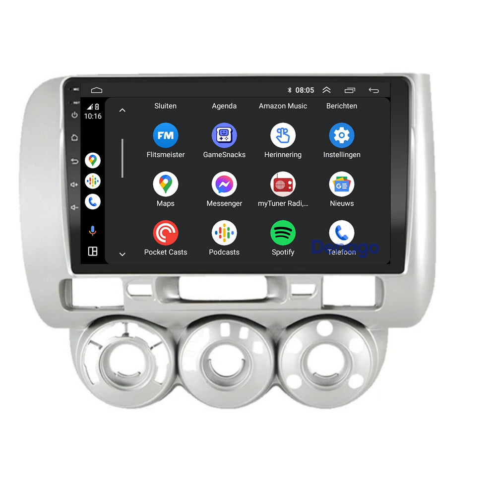 Radio para coche Honda Jazz CarPlay | 2008 a 2013 | Denago DNG-A156 | 9 pulgadas | Androide 13 | CarPlay inalámbrico y Android Auto