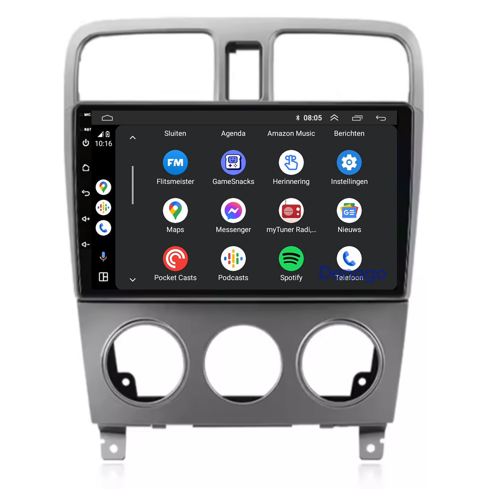 Autoradio CarPlay pour Subaru Forester SG | 2002 à 2008 | Denago DNG-A139 | Écran 9 pouces | Android 13 | CarPlay sans fil & Android Auto