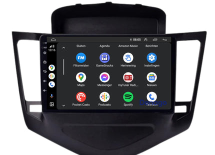 Chevrolet Cruze CarPlay autoradio | 2008 t/m 2012 | Denago DNG-A112 | 9 inch | Android 13 | Draadloos CarPlay & Android Auto
