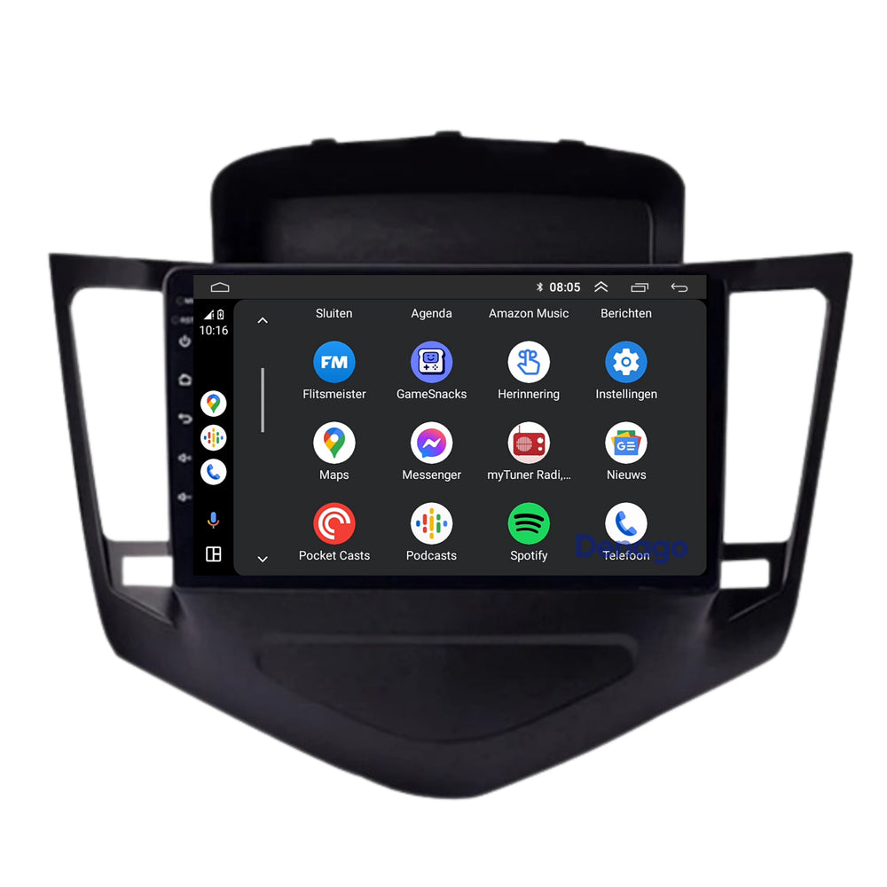 Autoradio CarPlay pour Chevrolet Cruze | 2008 à 2012 | Denago DNG-A112 | Écran 9 pouces | Android 13 | CarPlay sans fil & Android Auto