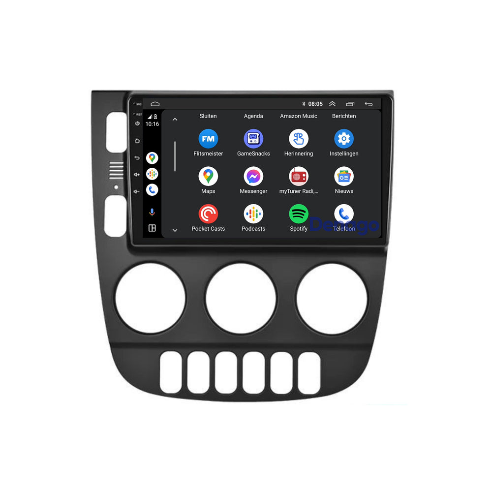Radio para coche Mercedes ML CarPlay | 1999 a 2004 | Denago DNG-A221 | 9 pulgadas | Androide 13 | CarPlay inalámbrico y Android Auto | Marco negro