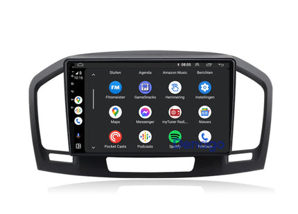 Opel Insignia CarPlay autoradio | 2008 t/m 2013 | Denago DNG-A279 | 9 inch | Android 13 | Draadloos CarPlay & Android Auto
