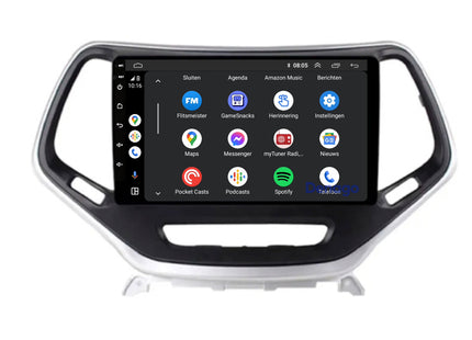 Jeep Cherokee CarPlay autoradio | 2014 t/m 2018 | Denago DNG-A119 | 9 inch | Android 13 | Draadloos CarPlay & Android Auto