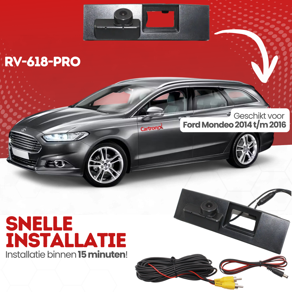 Ford Mondeo Achteruitrijcamera | 2014 t/m 2016 | Nachtzicht & HD Beeld
