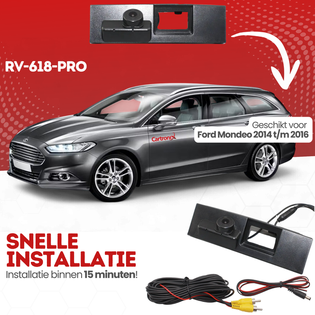 Ford Mondeo Achteruitrijcamera | 2014 t/m 2016 | Nachtzicht & HD Beeld