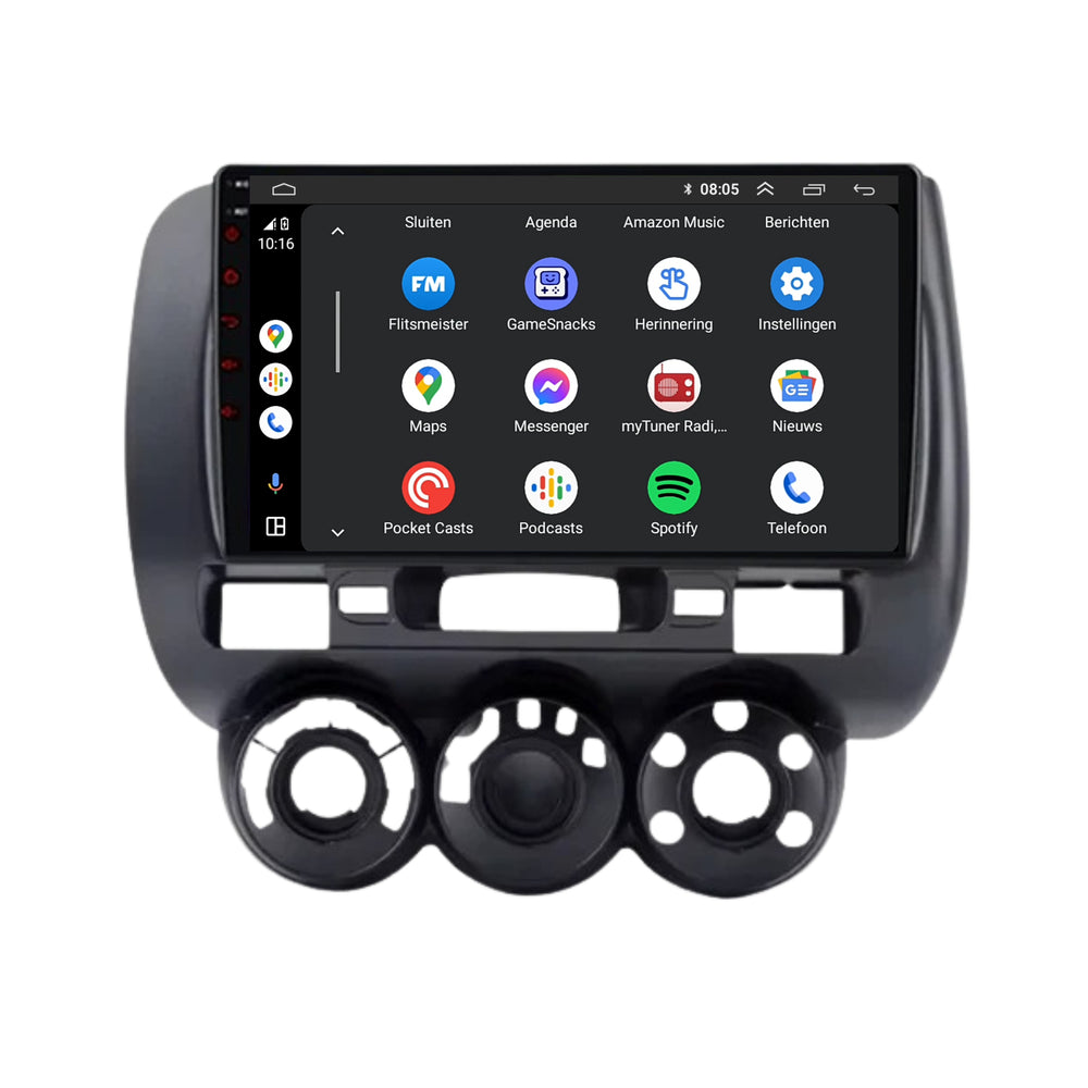Honda Jazz | Android 13 | Car radio | 2002 to 2008 | CarPlay & Android Auto