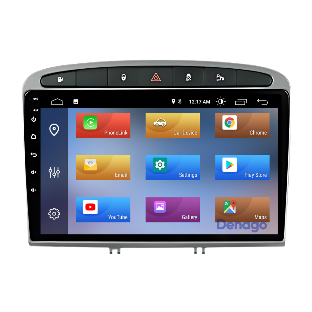 Radio para coche Peugeot 308 y 408 CarPlay | 2007 a 2020 | Denago DNG-A48 | 9 pulgadas | Androide 13 | CarPlay inalámbrico y Android Auto