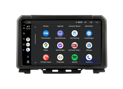 Suzuki Jimny CarPlay autoradio | 2019 t/m 2024 | Denago DNG-A161 | 9 inch | Android 13 | Draadloos CarPlay & Android Auto