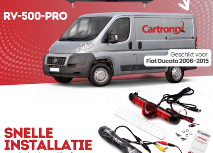 Fiat Ducato Derde Remlicht Achteruitrijcamera | 2006 t/m 2015 | Nachtzicht | HD Beeld