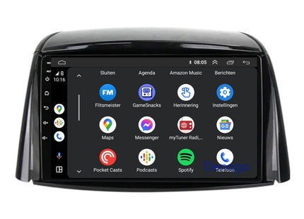 Renault Koleos CarPlay autoradio | 2008 t/m 2016 | Denago DNG-A137 | 9 inch | Android 13 | Draadloos CarPlay & Android Auto