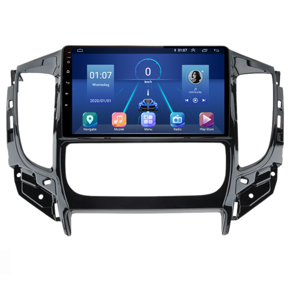 Mitsubishi Tritón | Androide 13 | Radio de coche | 2015 a 2022 | Carplay y Android Auto