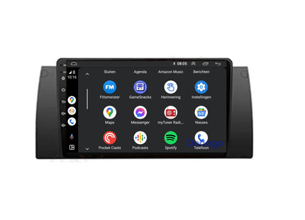 BMW X5 CarPlay autoradio | 1999 t/m 2005 | Denago DNG-A301 | 9 inch | Android 13 | Draadloos CarPlay & Android Auto