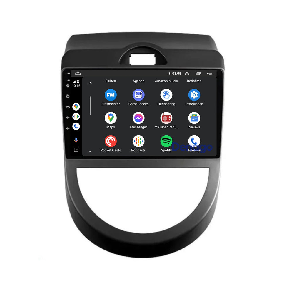 Radio para coche Kia Soul CarPlay | 2010 a 2013 | Denago DNG-A192 | 9 pulgadas | Androide 13 | CarPlay inalámbrico y Android Auto