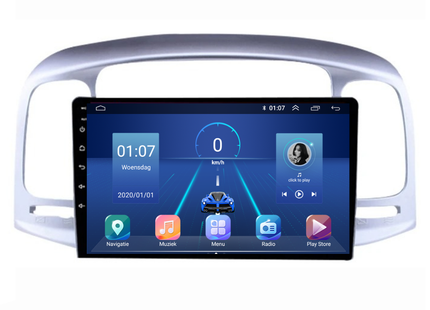 Hyundai Accent | Android 13 | Autoradio | 2007 t/m 2011 | Carplay & Android Auto