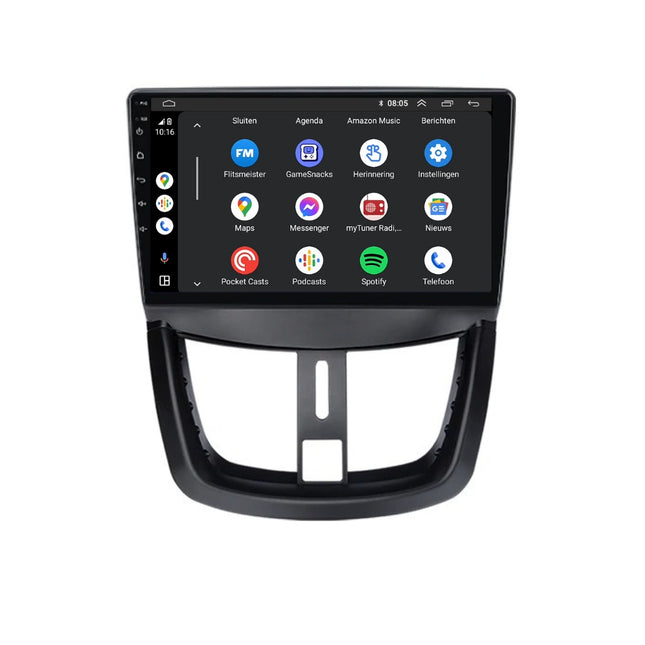 Peugeot 207 | 206+ | 207cc | Android 13 | Autoradio | 2006 t/m 2015 | CarPlay  & Android Auto
