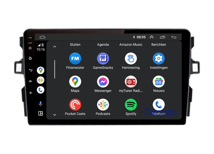 Toyota Auris CarPlay autoradio | 2006 t/m 2012 | Denago DNG-A288 | 9 inch | Android 13 | Draadloos CarPlay & Android Auto