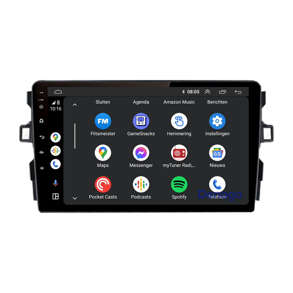 Autoradio Toyota Auris compatible CarPlay | 2006 à 2012 | Denago DNG-A288 | Écran 9 pouces | Android 13 | CarPlay sans fil & Android Auto