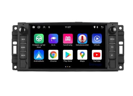 Jeep Cherokee Wrangler Compass | Carplay | Android 13 Autoradio Navigatie