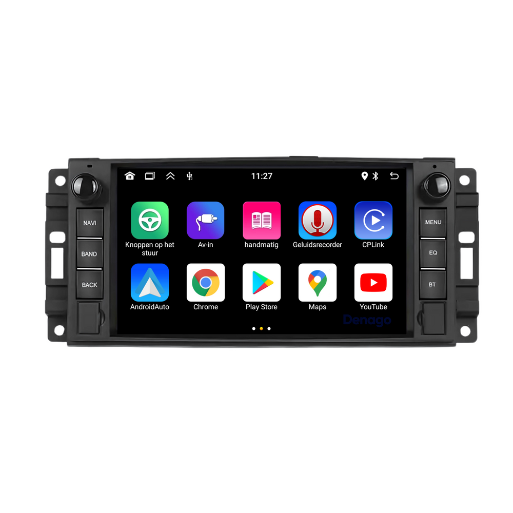 Jeep Cherokee Wrangler Brújula | carplay | Android 13 Radio de coche Navegación