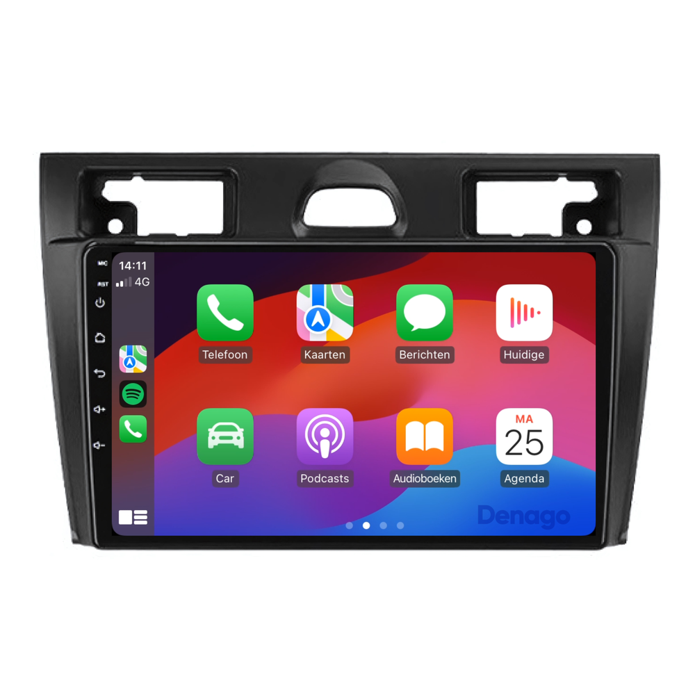 Ford Fiesta CarPlay car radio | 2006 to 2008 | Denago DNG-A14 | 9 inches | Android 13 | Wireless CarPlay & Android Auto