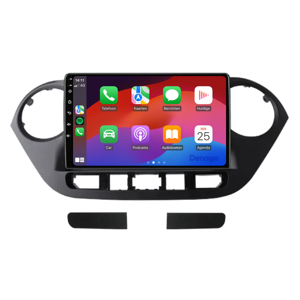 Radio de coche Hyundai i10 CarPlay | 2014 a 2017 | Denago DNG-A16 | 9 pulgadas | Androide 13 | CarPlay inalámbrico y Android Auto