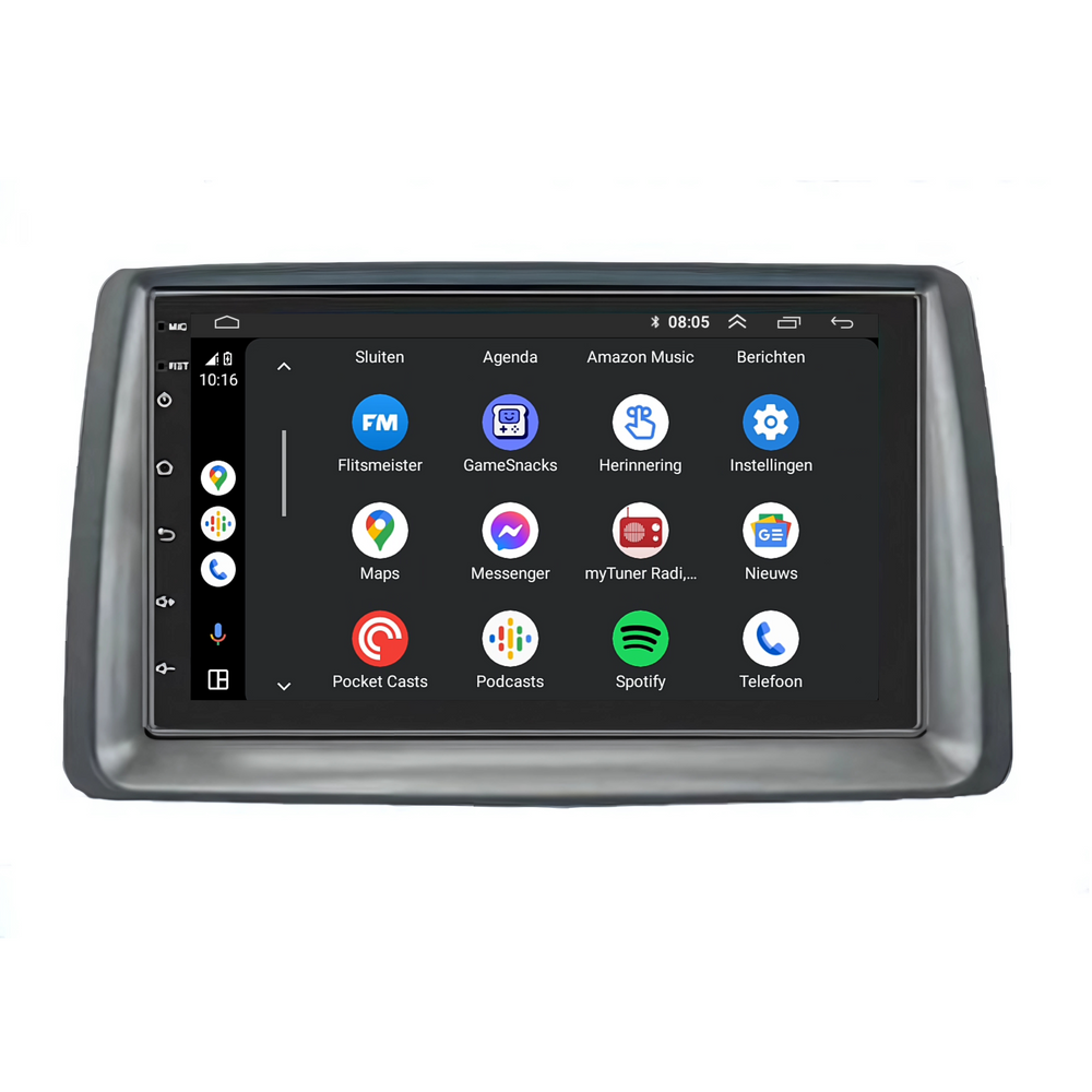 Fiat Panda | Radio de coche | 2003 a 2012 | Androide 13 | Carplay y Android Auto | 7 PULGADAS