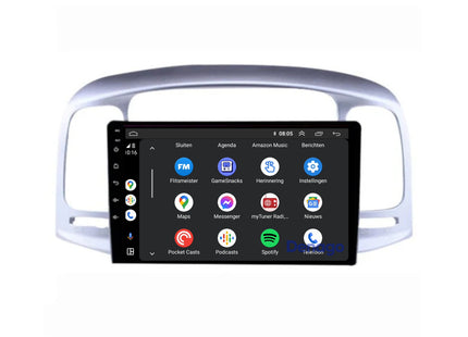 Hyundai Accent CarPlay autoradio | 2007 t/m 2011 | Denago DNG-A174 | 9 inch | Android 13 | Draadloos CarPlay & Android Auto