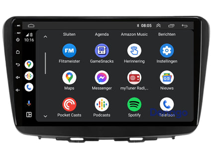 Suzuki Baleno CarPlay autoradio | 2015 t/m 2020 | Denago DNG-A143 | 9 inch | Android 13 | Draadloos CarPlay & Android Auto