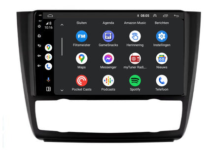 BMW 1 Serie E87 | E81 | E82 | E88 | Android 13 | Autoradio | 2004 t/m 2012 | CarPlay & Android Auto