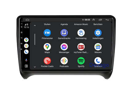 Audi TT CarPlay car radio | 2006 to 2014 | Denago DNG-A325 | 9 inches | Android 13 | Wireless CarPlay & Android Auto