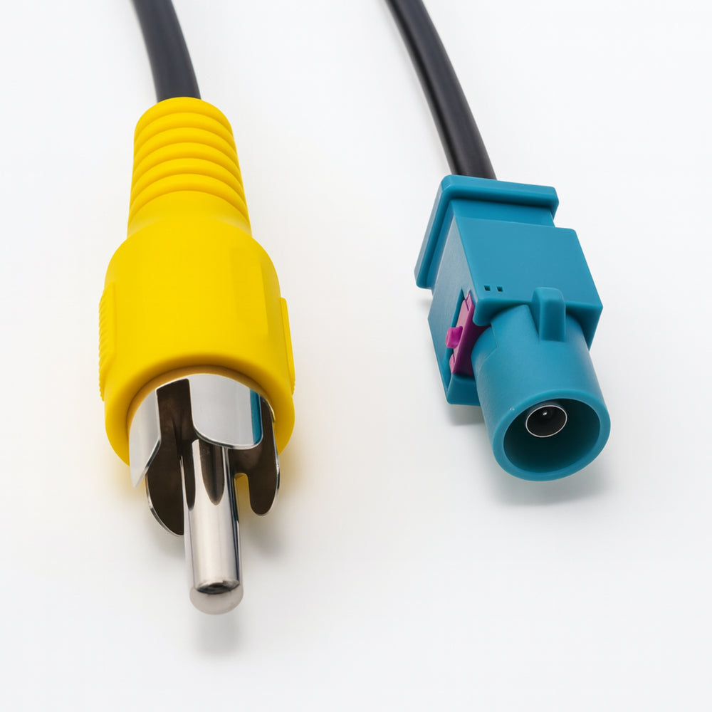 Cartronix CTX-1403 | Cable adaptador de cámara Fakra a RCA | Para Mercedes y Volkswagen