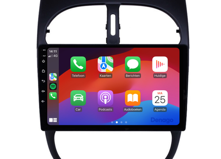 Peugeot 206 Autoradio | 1998 t/m 2009 | Android 13 & CarPlay