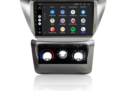 Mitsubishi Lancer IX CarPlay autoradio | 2003 t/m 2007 | Denago DNG-A151 | 9 inch | Android 13 | Draadloos CarPlay & Android Auto