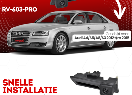 Audi A4/S5/A8/S3 Achteruitrijcamera | 2012 t/m 2015 | Nachtzicht & HD Beeld