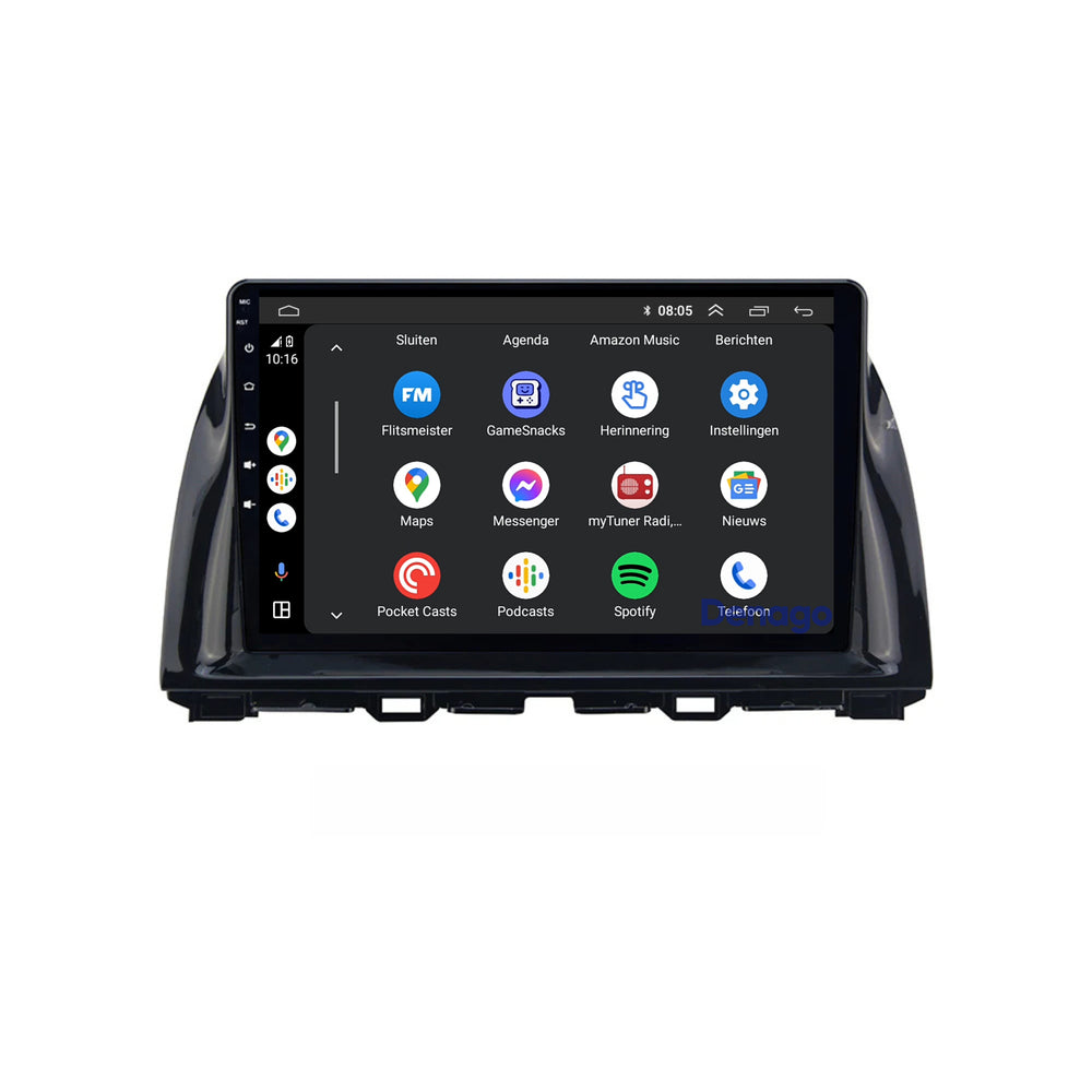 Mazda CX-5 CarPlay autoradio | 2012 t/m 2016 | Denago DNG-A345 | 10 inch | Android 13 | Draadloos CarPlay & Android Auto