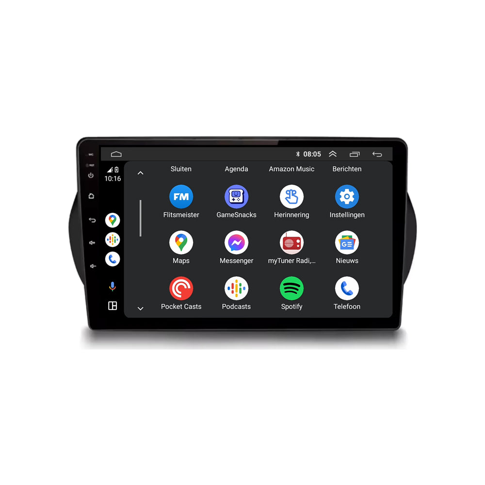 Peugeot Bipper | Androide 13 | Radio de coche | 2008 a 2019 | CarPlay y Android Auto