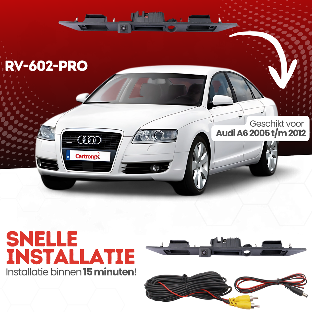 Audi A6 Achteruitrijcamera | 2005 t/m 2012 | Nachtzicht & HD Beeld
